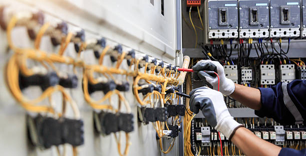 Professional Electrician technician working in Oak Hills, CA
